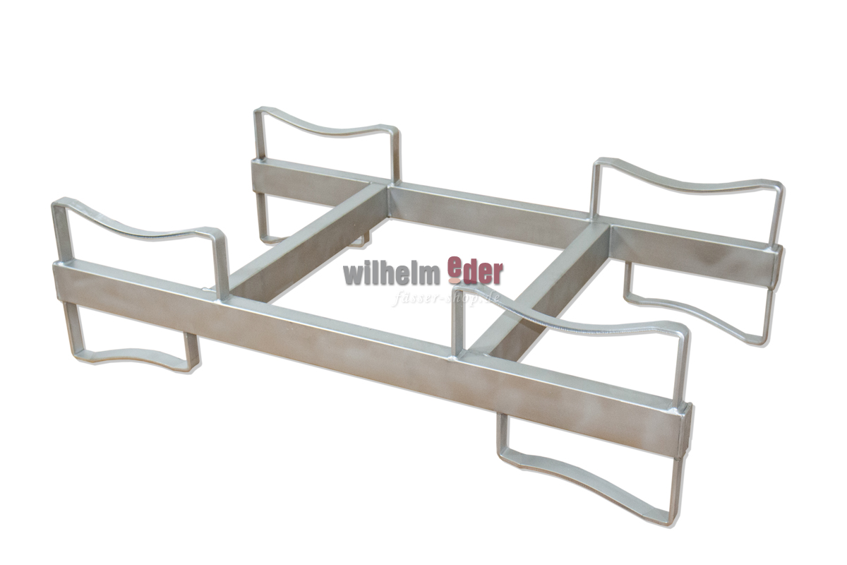 fasslager_edelstahl_225l_geschwungen_1 Tombour de stockage en inox pour 2 fûts de 225l / 228l «arrondi»