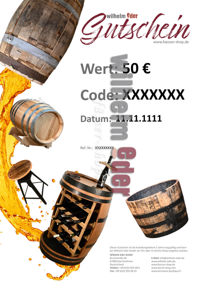 Bon de 50,00 €
