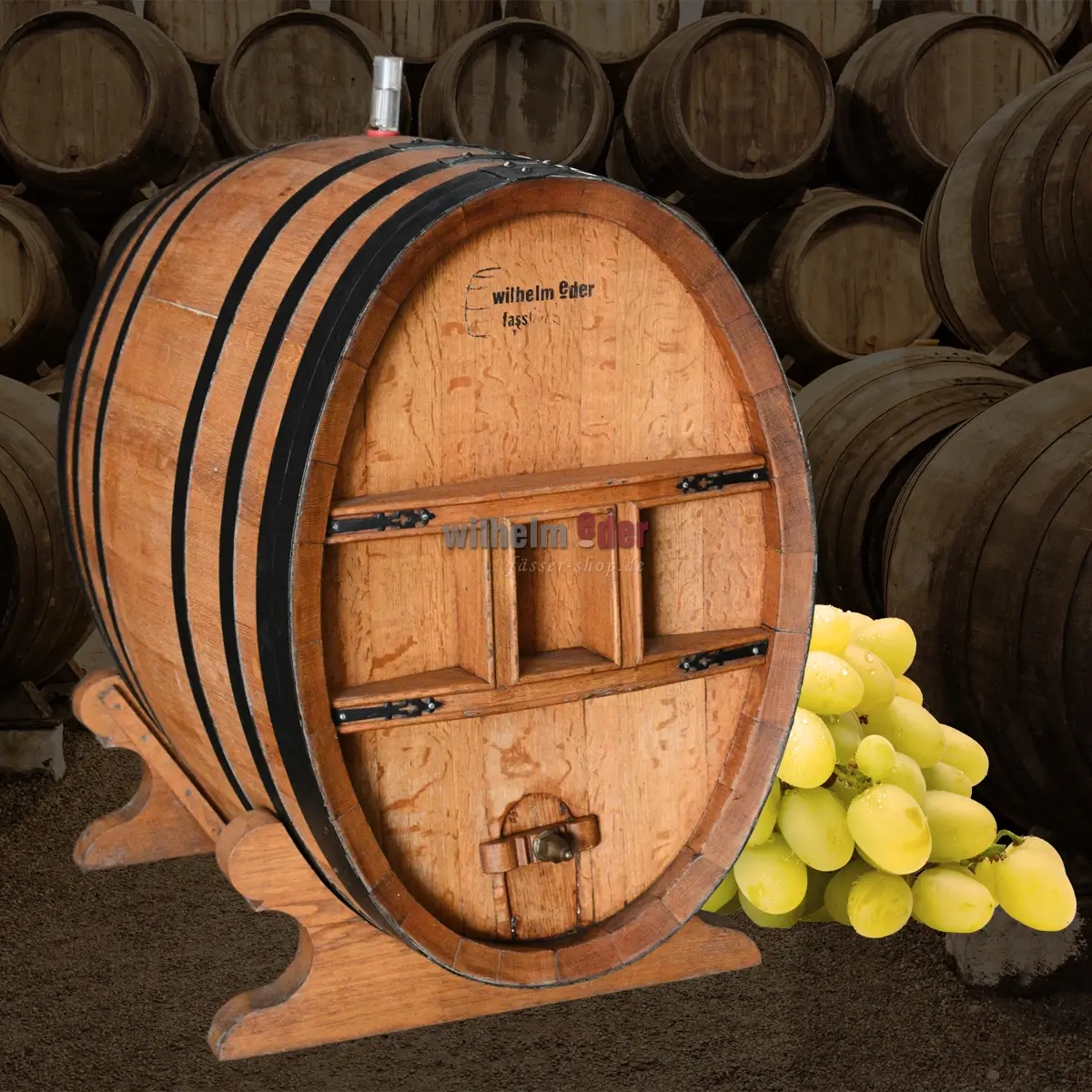 Fût de 390 l ovale – ex Bacchus Scheurebe