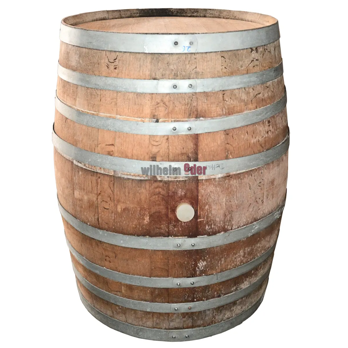 Fut décoration 500 l - cercles galvanisés